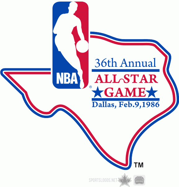 NBA All-Star Game 1986 Primary Logo iron on transfers for clothing